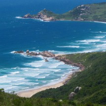 The beaches Praia Galheta and Praia Mole